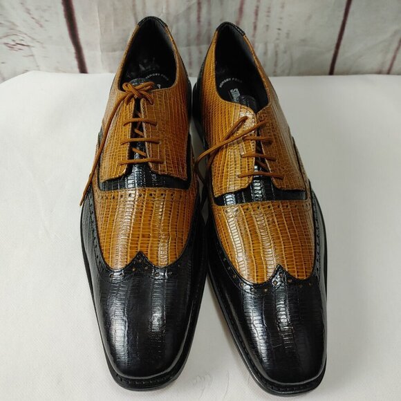 Stacy Adams Memory Foam Reptile Animal Print Two Tone Dress Shoes Size 15 NWOT main image 14